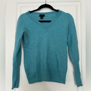 J. Crew Blue Cashmere Sweater